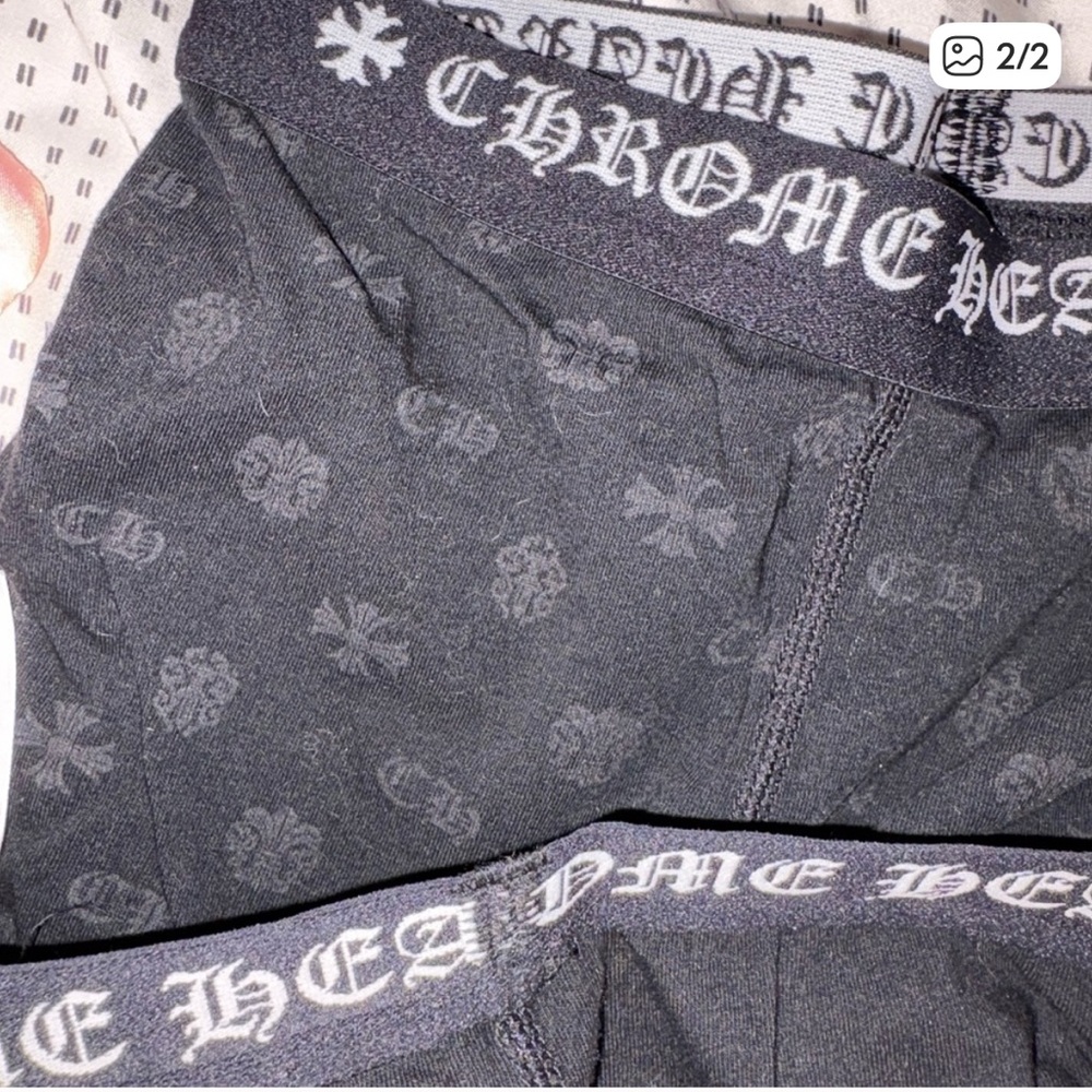 Chrome Hearts Black Logo Jacquard leggings